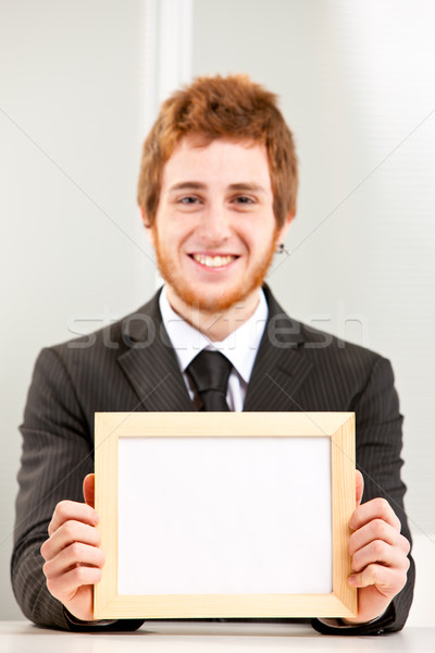 let's focus on the message (empty sign) Stock photo © Giulio_Fornasar