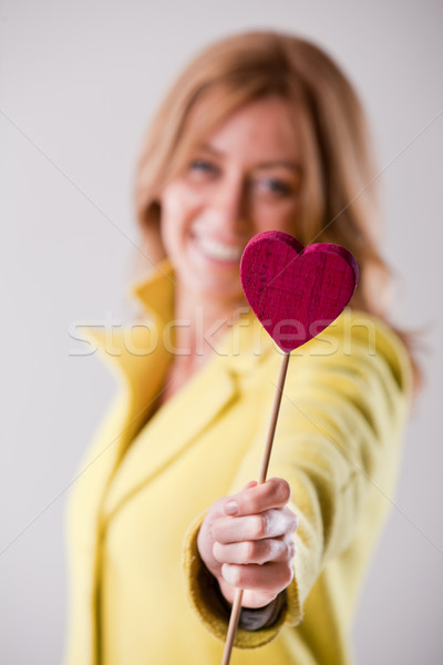 woman heart dating and love Stock photo © Giulio_Fornasar