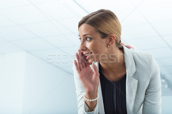 office worker revealing secrets Stock photo © Giulio_Fornasar