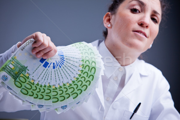 Stock photo: If you pay I will take care of you