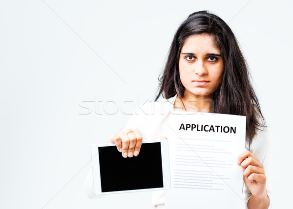 you can fill in the application online Stock photo © Giulio_Fornasar