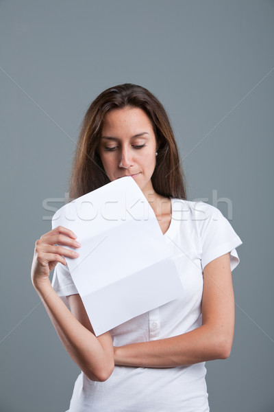 young woman worried or thoughtful Stock photo © Giulio_Fornasar