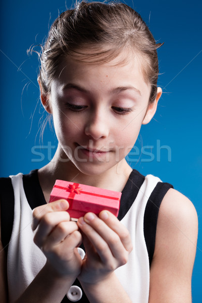 girl hpoing in a great gift Stock photo © Giulio_Fornasar