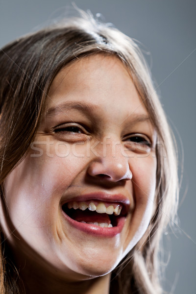 Retrato risonho menina riso sorrir Foto stock © Giulio_Fornasar