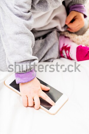 hand of a children picking what she needs Stock photo © Giulio_Fornasar