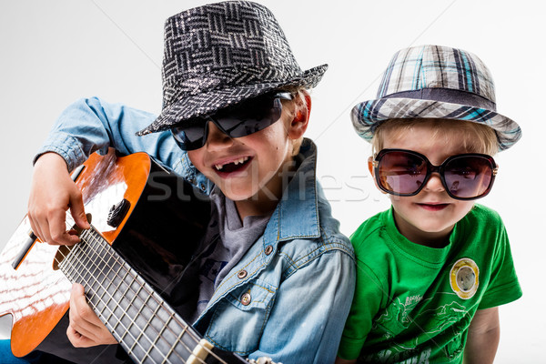 new kids on the block playing loud rock Stock photo © Giulio_Fornasar