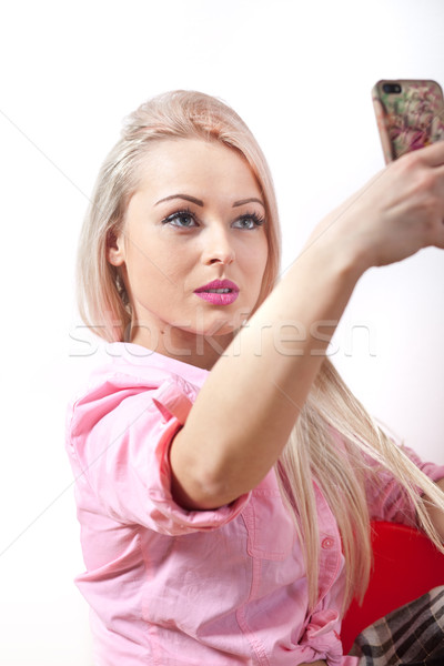 but first let's make myself a selfie Stock photo © Giulio_Fornasar