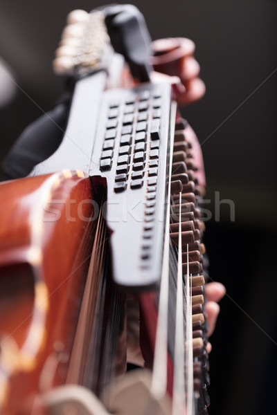 Ręce barokowy instrument muzyczny gry starożytnych Zdjęcia stock © Giulio_Fornasar