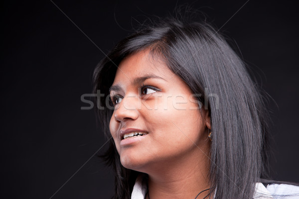 beautiful indian girl thinking or looking Stock photo © Giulio_Fornasar