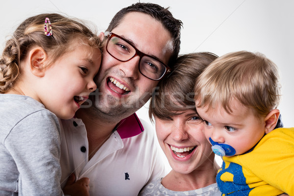 beautiful woman with her family laughing Stock photo © Giulio_Fornasar