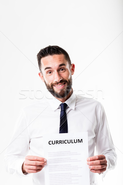 man is confident you're going to take on him Stock photo © Giulio_Fornasar