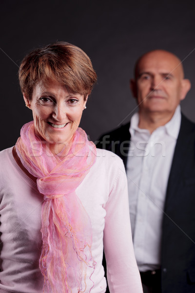 Vertrouwen vrouw oude vrouw voorgrond oude man naar Stockfoto © Giulio_Fornasar