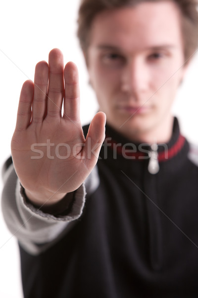 Stock photo: stop this you can't go on