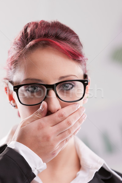 OMG this girl has made a mistake Stock photo © Giulio_Fornasar