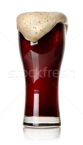 Froth on black beer Stock photo © Givaga