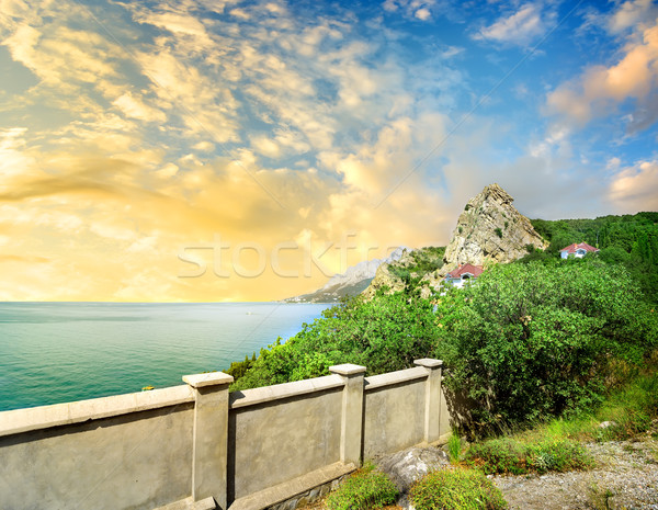 Observation deck on the mountain Iphigenia Stock photo © Givaga