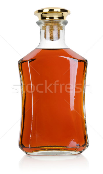 üveg brandy izolált fehér üveg ital Stock fotó © Givaga