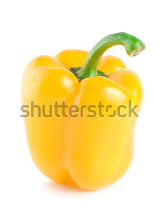 Yellow bell pepper isolated on white Stock photo © Givaga