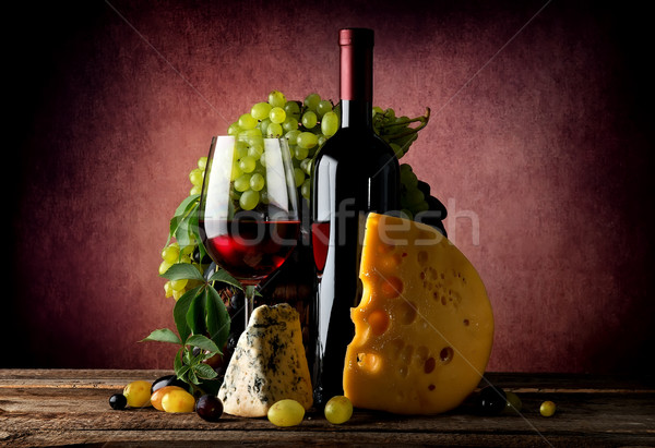 Cheese and wine Stock photo © Givaga