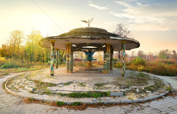 Broken arbour in park Stock photo © Givaga