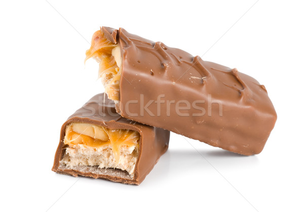 Stock photo: Chocolate bar isolated