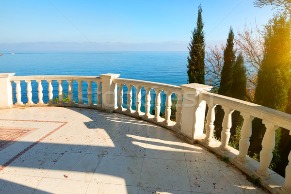 Balustrade near sea Stock photo © Givaga