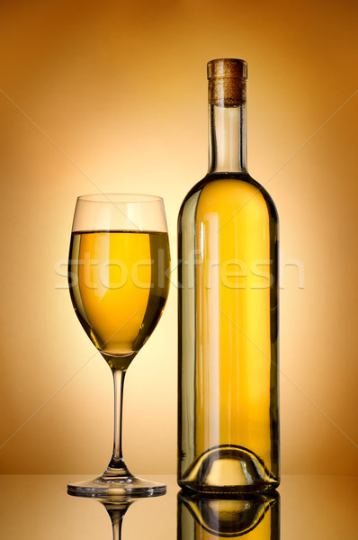 şişe altın cam şarap arka plan şampanya Stok fotoğraf © Givaga