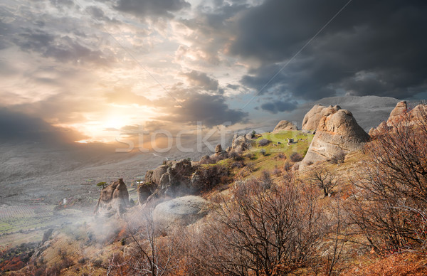 Fog in the Valley of Ghosts Stock photo © Givaga