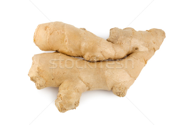 Ginger root isolated on a white Stock photo © Givaga