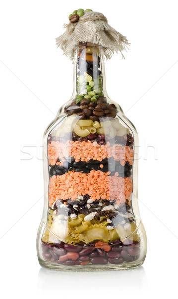 Dekorativ Flasche isoliert weiß trinken Stock foto © Givaga