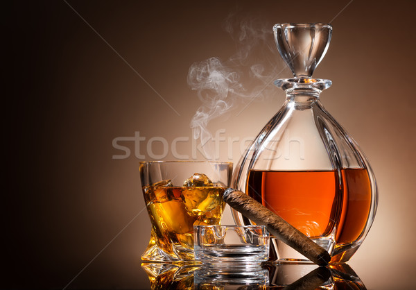 Decanter of whiskey Stock photo © Givaga
