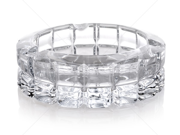美しい 灰皿 ガラス 孤立した 白 クリーン ストックフォト © Givaga