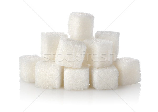 Zucchero cubo isolato bianco Foto d'archivio © Givaga