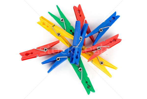 Photo of Colour clothes-peg Stock photo © Givaga