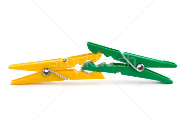 Photo of Colour clothespins isolated Stock photo © Givaga