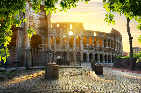 Colosseum and Arch Stock photo © Givaga