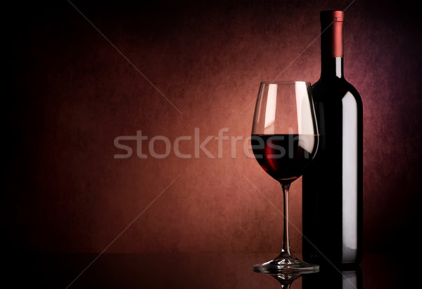 Wine on vinous background Stock photo © Givaga