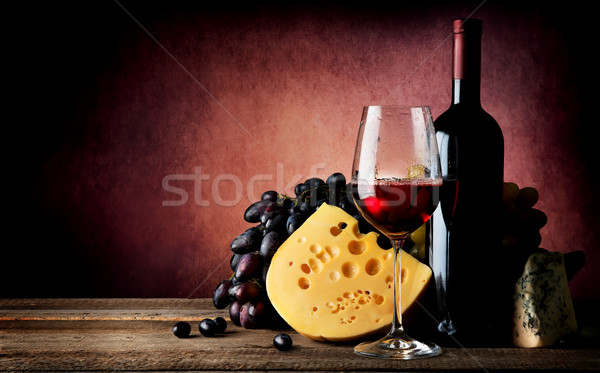 Cheese to wine Stock photo © Givaga