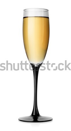 Vin alb sticlă izolat alb vin bea Imagine de stoc © Givaga