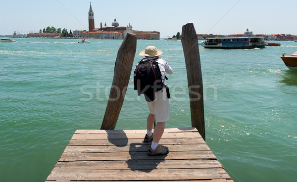 Stok fotoğraf: Turist · fotoğraf · su · Bina · doğa