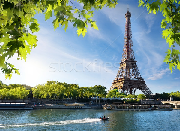 Seine and Eiffel Tower Stock photo © Givaga