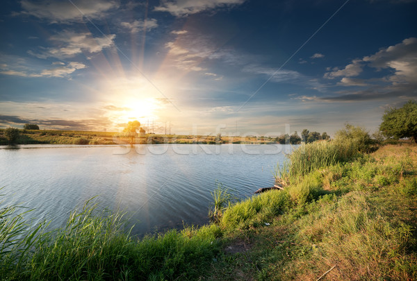 River in the evening Stock photo © Givaga