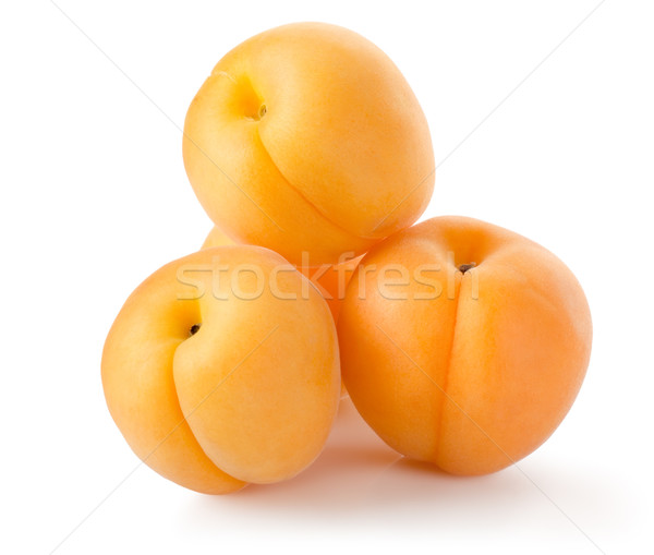 Quatre isolé blanche fruits orange personne [[stock_photo]] © Givaga