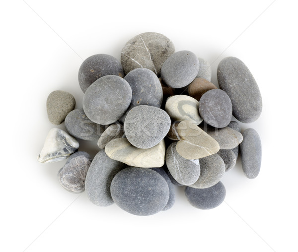 Heap a gray stones isolated Stock photo © Givaga