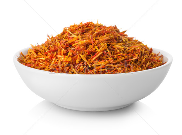 шафран пластина изолированный белый продовольствие Spice Сток-фото © Givaga