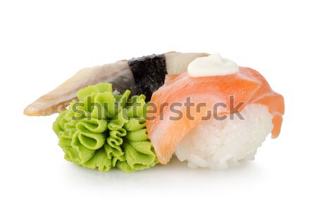 Zdjęcia stock: Sushi · wasabi · odizolowany · biały