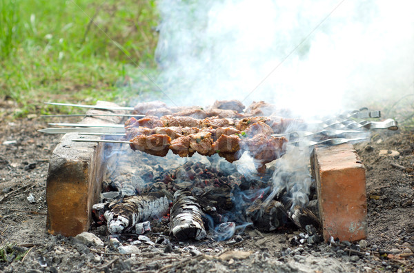 Cooking meat Stock photo © Givaga