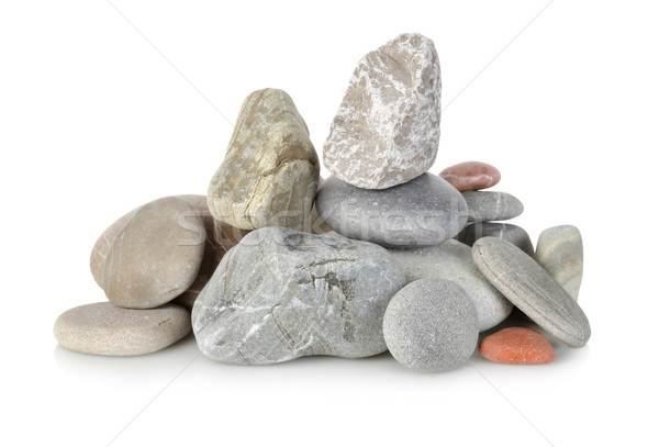 Heap a stones isolated Stock photo © Givaga