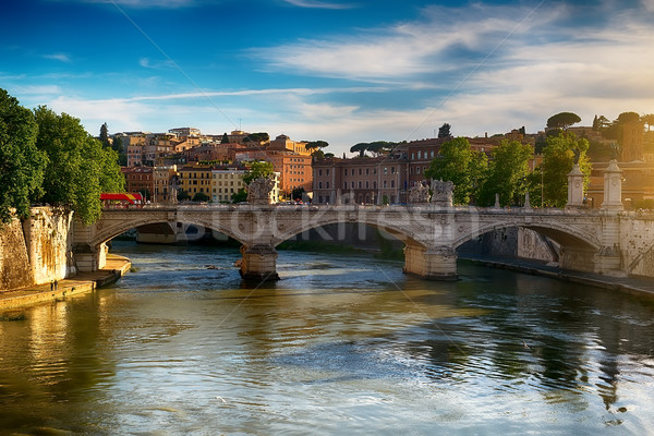 Ponte Vittorio Emanuele II Stock photo © Givaga