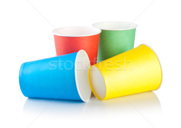 Disposable cups isolated Stock photo © Givaga
